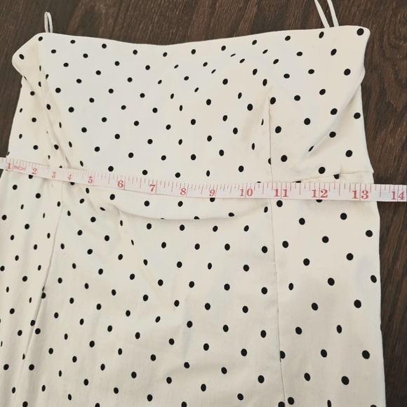 ZARA Polka-dot Strappless A-Line Dress - Picture 3 of 7